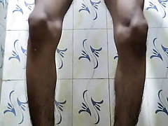 Indian Teen Jerking Off His Big Black Cock