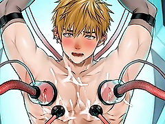 Intense sadism and masochism with gonzo style and animated action