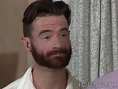 Burly stud Brendan Patrick spread eagle and analled lovingly