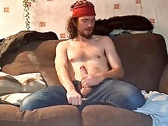 Hunk, otter, cum in jeans