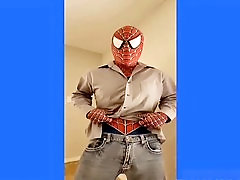 Spiderman fucks glory hole