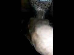 My cock in 90 degree standing handjob in bathroom