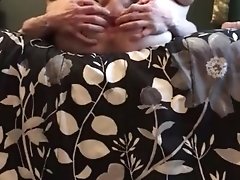 Horny guy cums through ass masturbator (cum play)