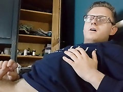 Gay horny, jerking off, straight