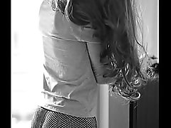 Taken from behind in a standing position