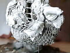 Clay Squeezing with Fishnet Soles &ndash_ Relaxing &amp_ Dirty Play