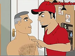 Sexo Gay Cartoon o Entregador Tesudo