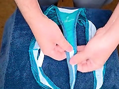 Latino masturbation, dirty panty, fountains