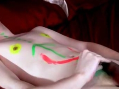 Gay orgy Painted Twink Gets Relief