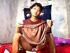 Young, hand job, solo