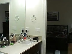 Solo wanking guy pleasure after showering