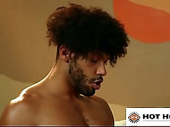 HOT HOUSE - Trevor Brooks Hot Jock Interracial Spitroast Threesome