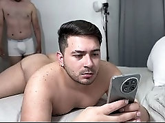 The straight friend can'_t resist his gay friend'_s big ass when they are alone at home and surprises him with a hot and exciting fuck