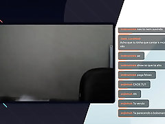 Menino branquelo esquece webcam e mama padrasto com luz baixa