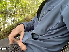 Stumbled upon a swinging stool in the woods for some outdoor fun