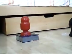 Huge anal Insertion with cum