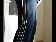 Moje śliskie dresowe szmaty na sperme