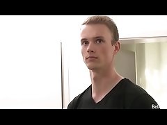 Teenager masturabating with cum