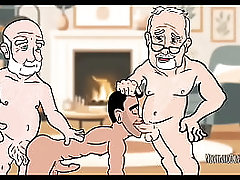 Twink transando com velhos