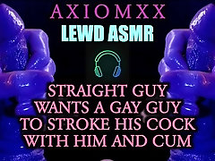 '(ASMR LEWD AUDIO) Straight Guy Wants a Gay Guy To Stroke Their Cock With Him and Cum'