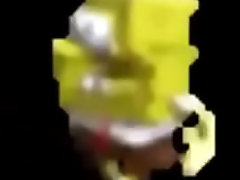 Bob Esponja dan&ccedil_ando ao som de Hatsune Miku