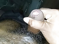 Asian handjob in the bed