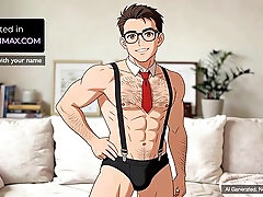 Texting, twink joi, cartoon and animation