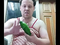 I cum with a plastic bottle in my ass, pour fresh cum right into my mouth, spit hot cum on a dildo and fuck my anal with it! My cum is in my mouth and