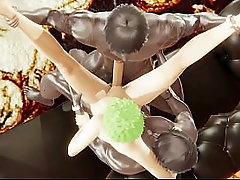 One Piece Yaoi - Zoro in a double anal penetration