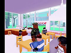 Soldier gets sucked in restaurant simulator