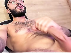 BLAZEX - TATTOOED WEBCAM MODEL EDGES HIS HARD COCK UNTIL HE EXPLODES