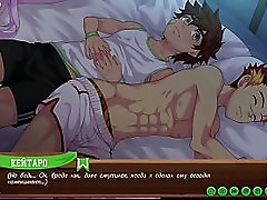 Scene 1 - Taiga jerked off behind a tree while Keitaro watched (Russian dub)