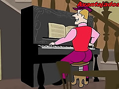 Desenho Gay com o Bandido do Velho Oeste