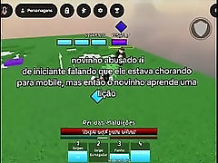 Novinho ri de iniciante falando que ele estava chorando para mobile, mas ent&atilde_o o novinho aprende uma li&ccedil_&atilde_o!