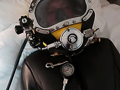 Neoprene Sleepsack and Diver Helmet 1