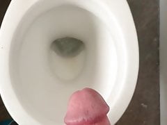 Cumming in the toilet