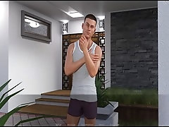 Gamers enjoy some man-on-man action in a wild love game